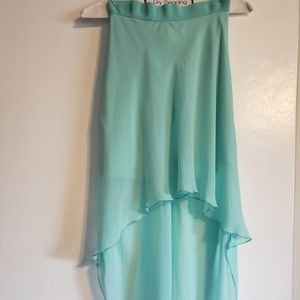 High low chiffon skirt